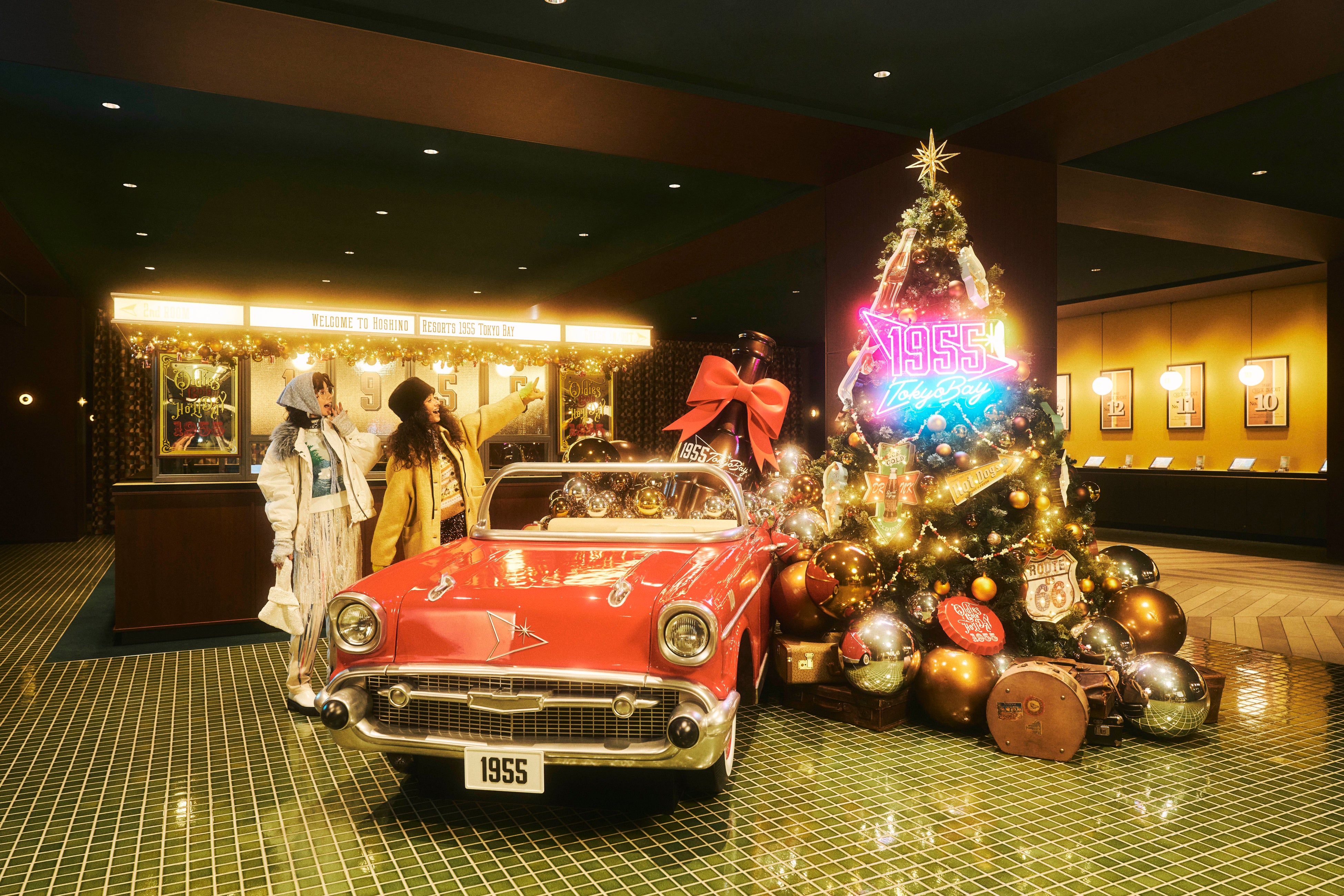 1955 Tokyo Bay by Hoshino Resorts organiza un evento navideño estadounidense de época con temática de refresco de cola: "OLDIES COLA HOLIDAY 1955"