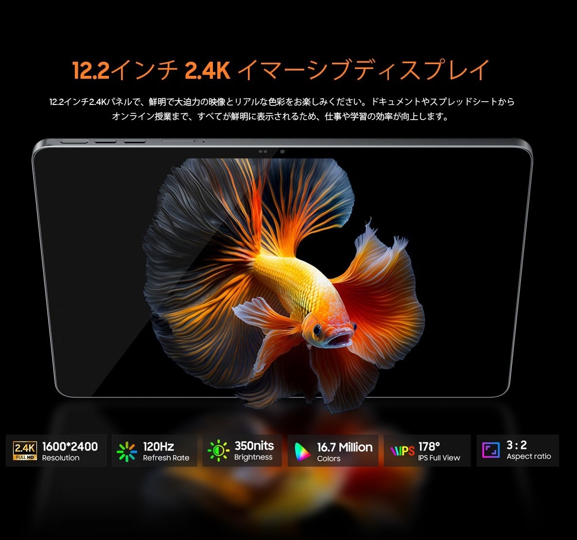 Blackview MEGA 12 display specifications