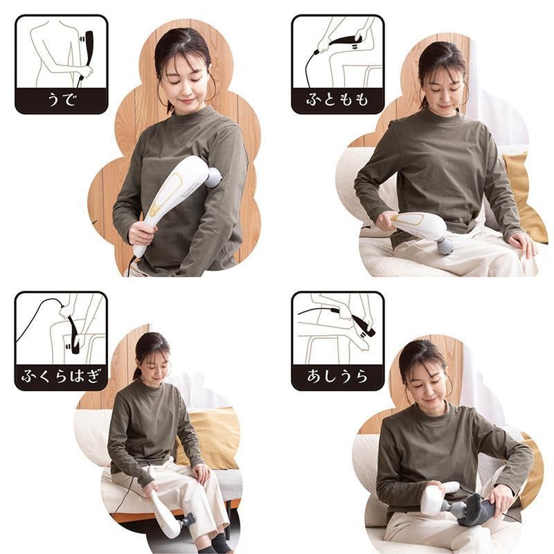 按摩器使用特写