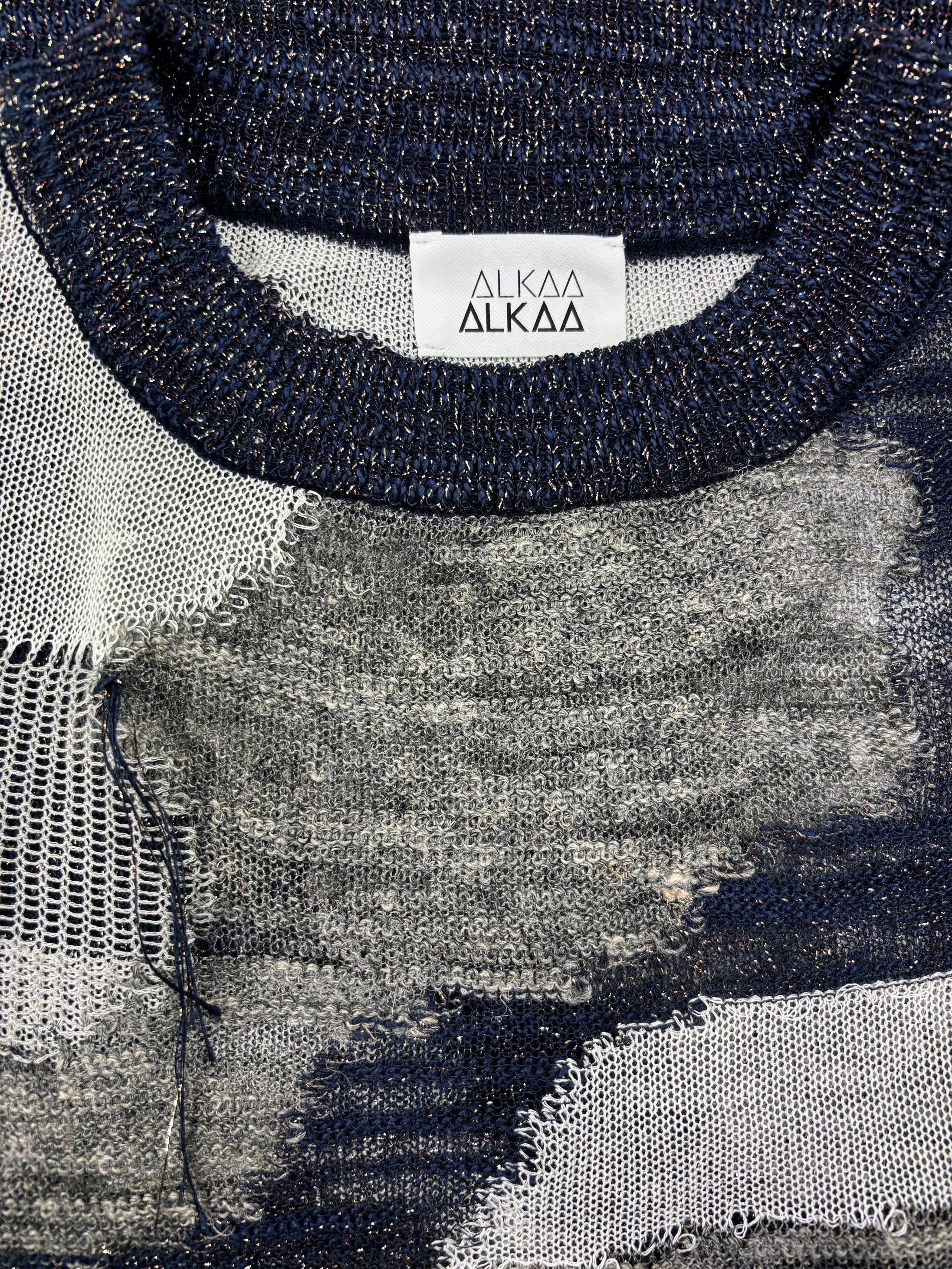 Gradient Sheer Intarsia PO Knit