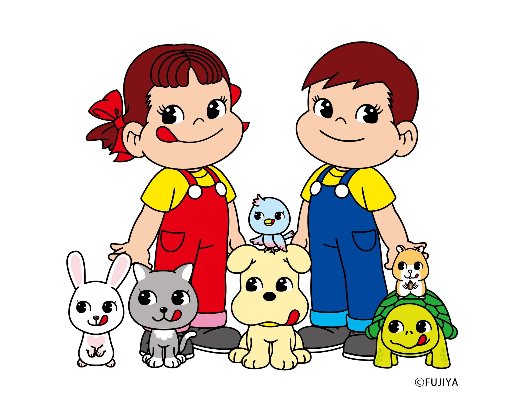 FUJIYA's New Characters Debut on Sweets and Merchandise! Peko-chan
