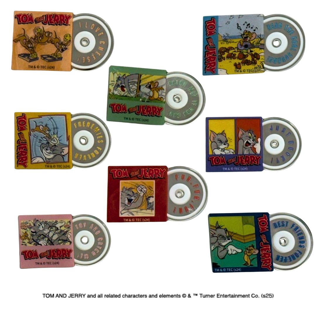 Tom and Jerry CD-Style Mirror Stickers