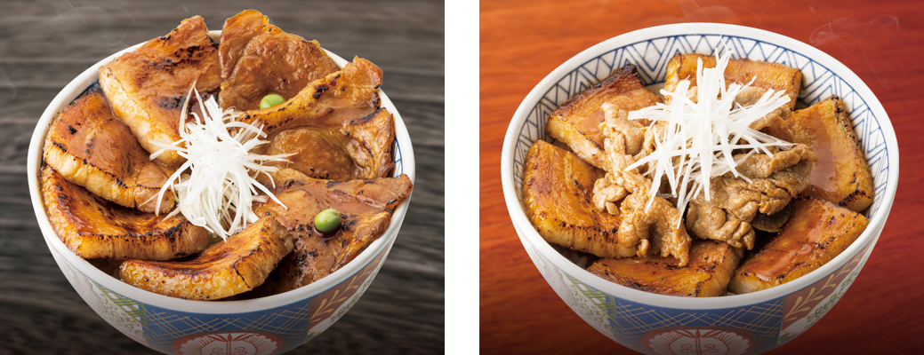 반반 덮밥과 돼지 삼겹살 MIX 덮밥