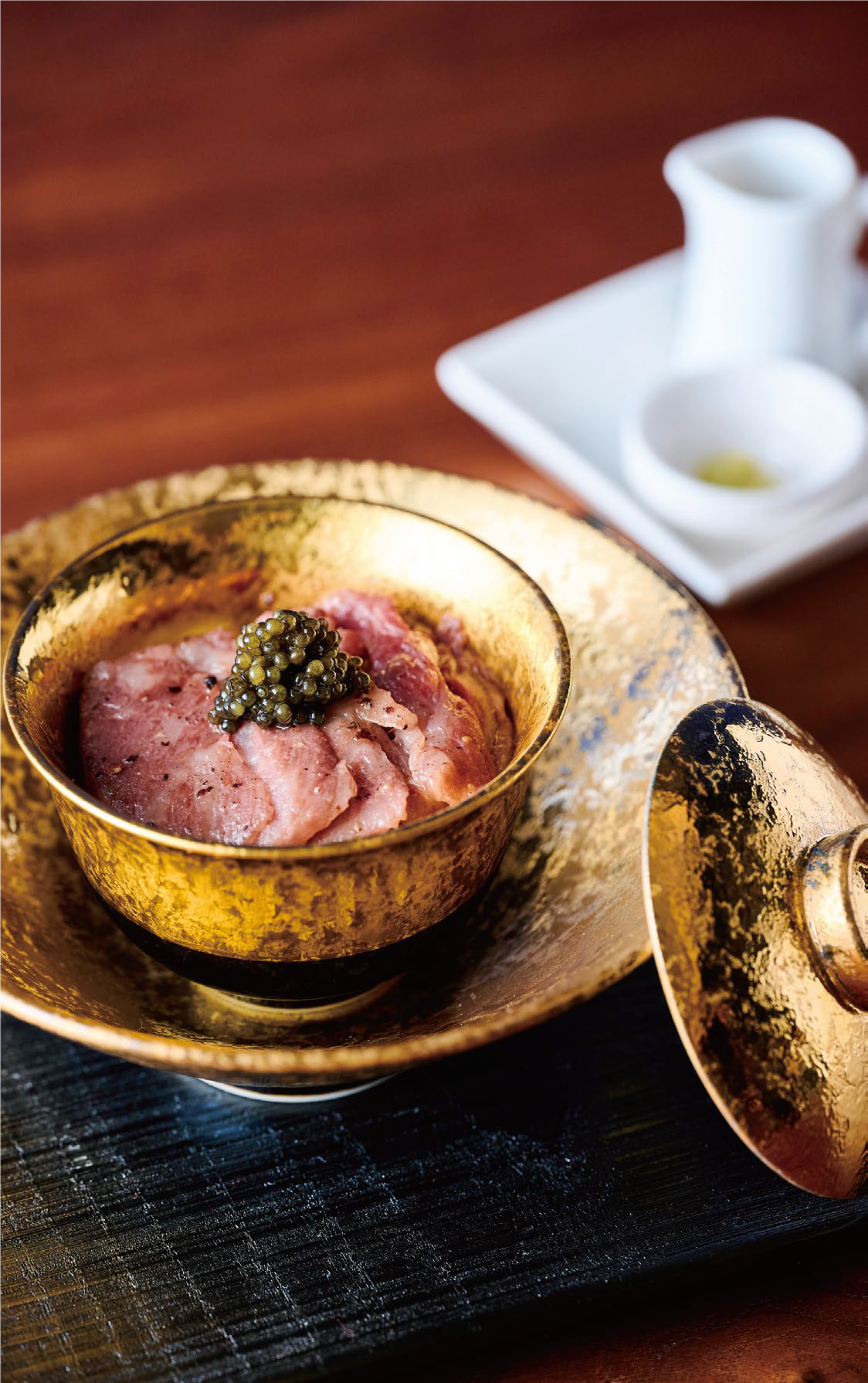 Caviar and Kumamoto Black Wagyu Steak Bowl