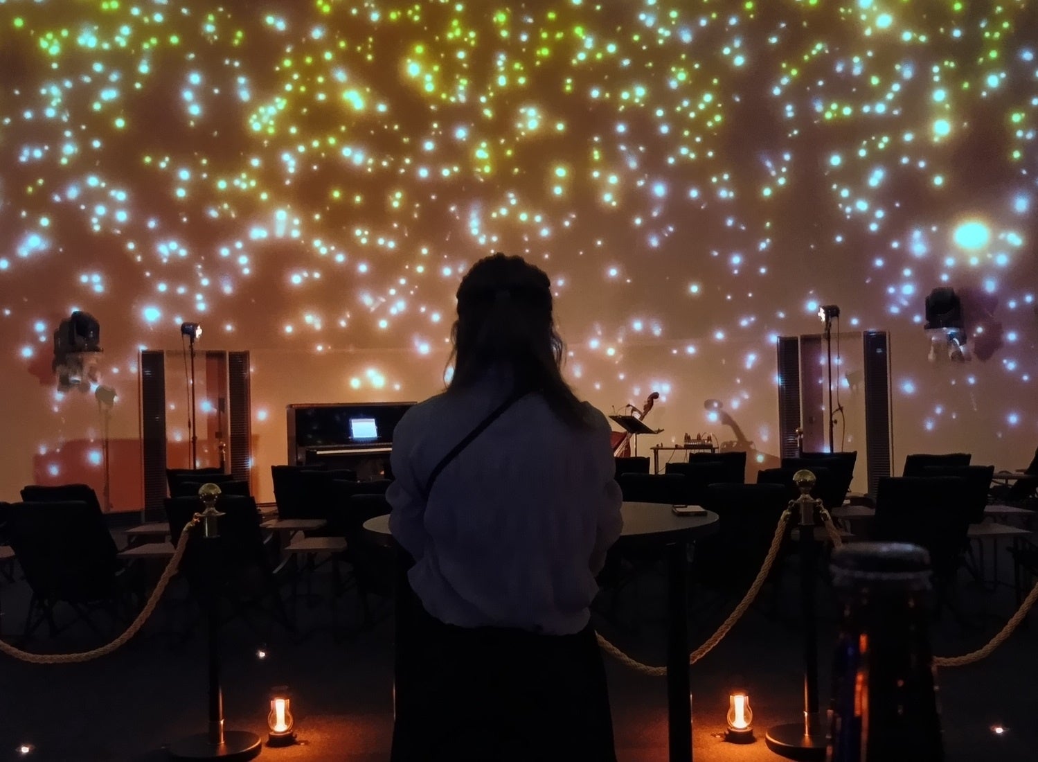 Seasonal themed visuals displayed on dome ceiling