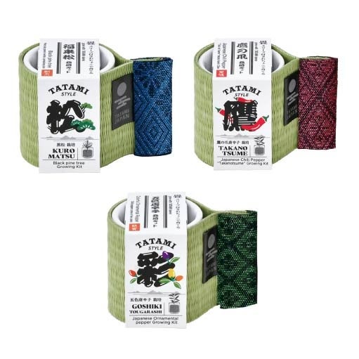 Package design featuring bold Edo lettering