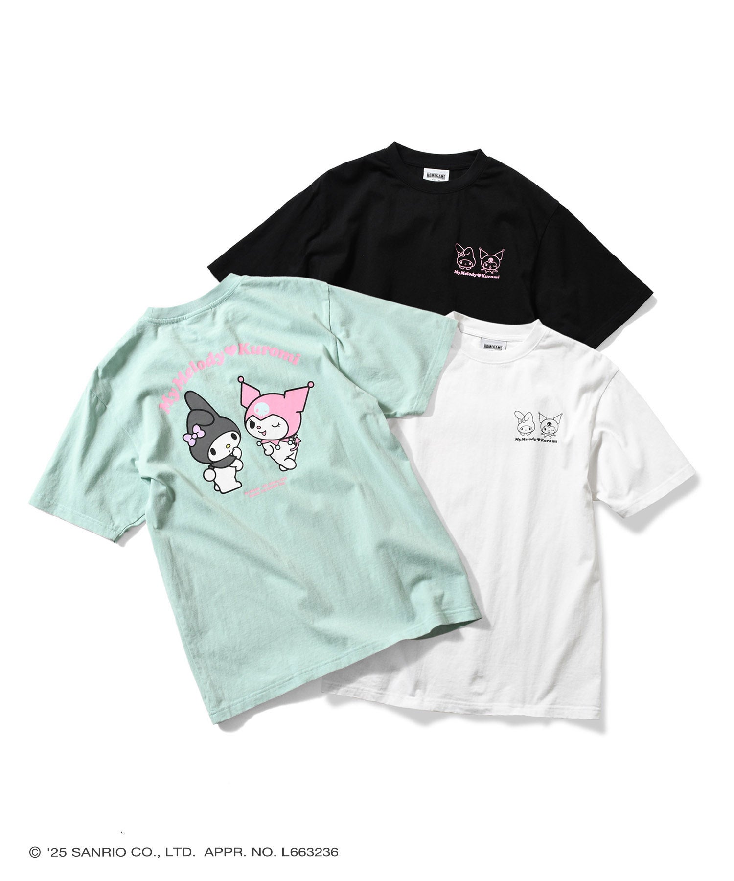 Kuromi HG Color Tee Close-up