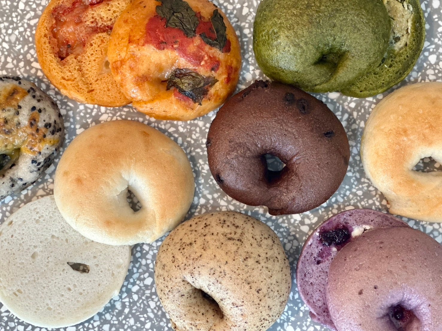 Three signature bagels