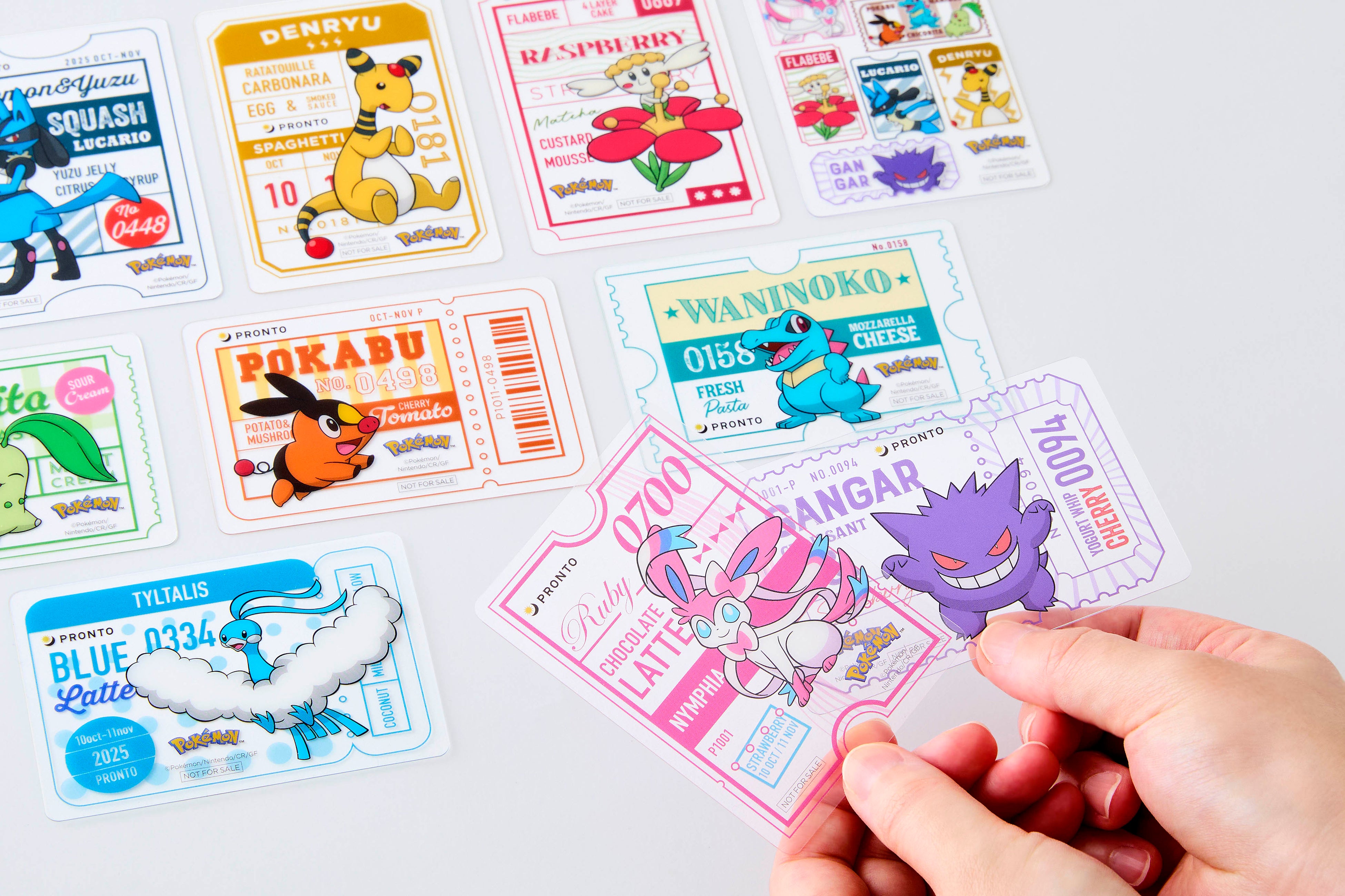 Pokémon Original Clear Cards (10 types total)