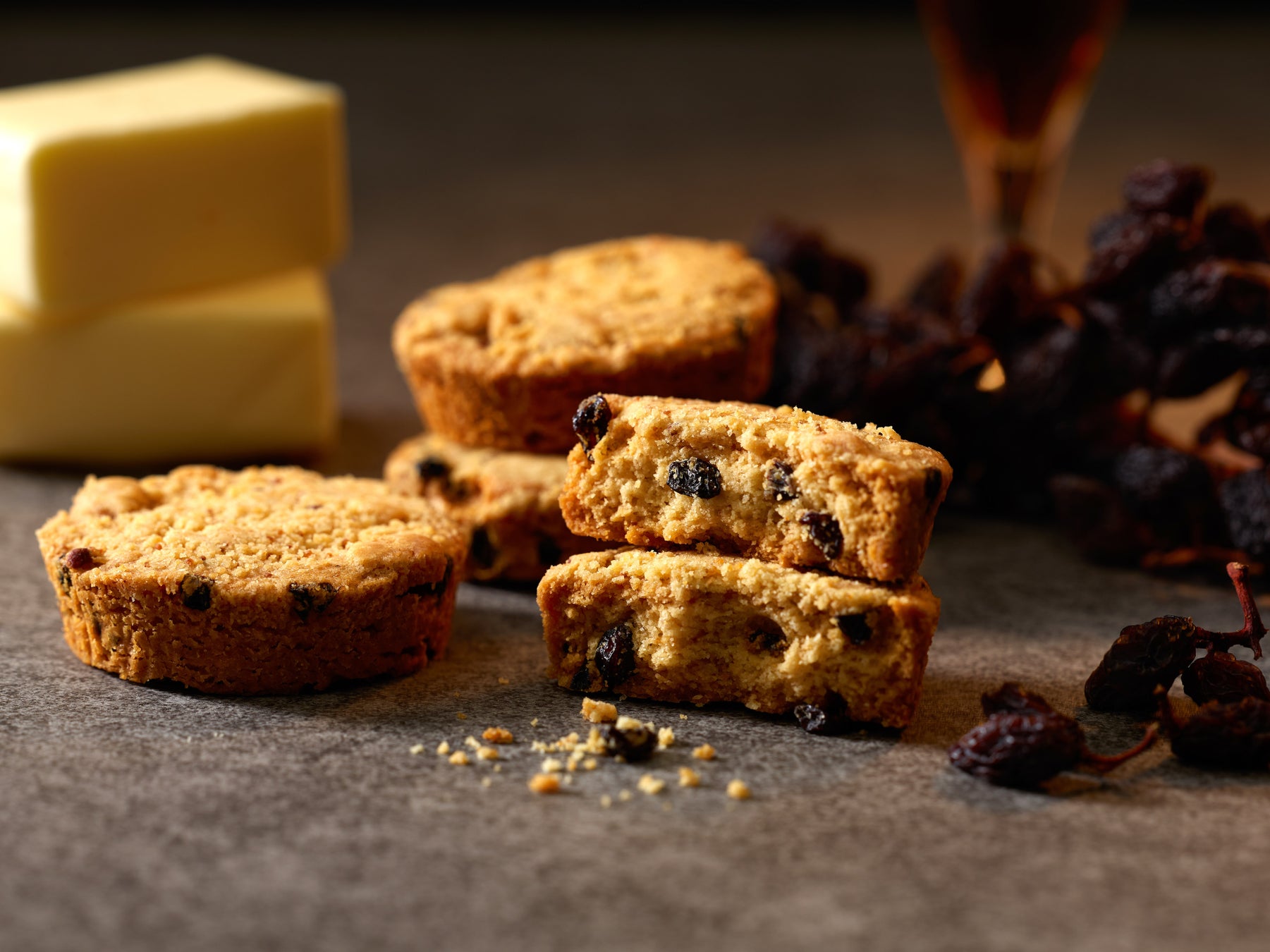 Rum Raisin Butter Cookie