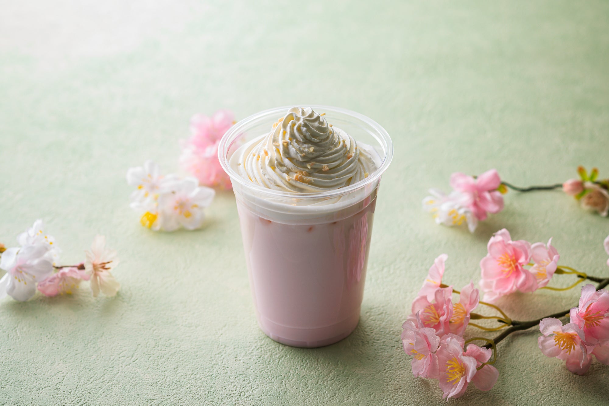 Spring-Colored Sakura Latte