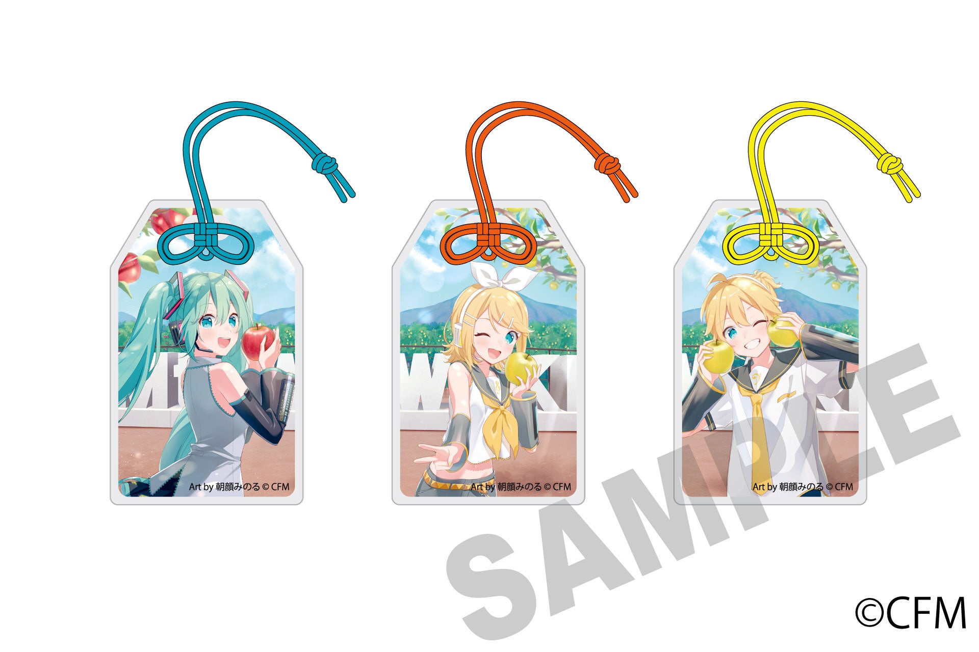 Hatsune Miku x Hirosaki apples Amulet-Style Acrylic Tag