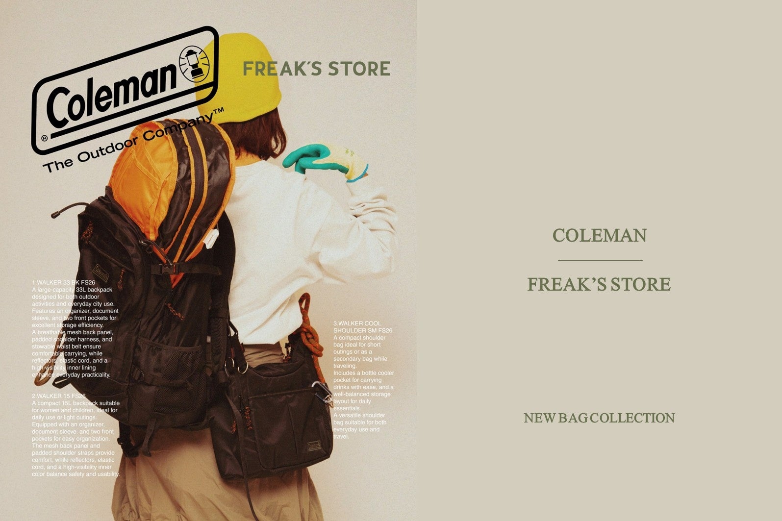 FREAK'S STORE Releases Exclusive Coleman Collaboration Bags in