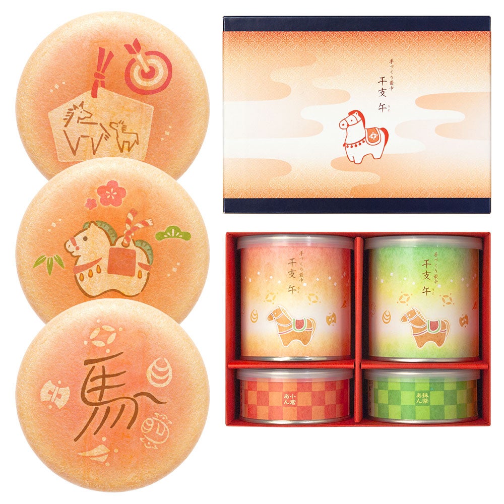 12個入(2罐共24片餅殼、小倉紅豆餡/抹茶餡)