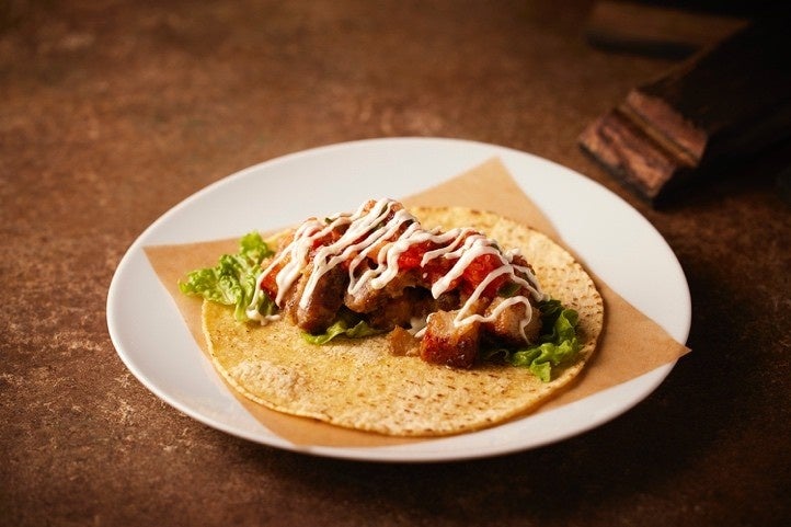 Kagoshima Black Pork Confit with Barley Miso Condiment, Taco Style