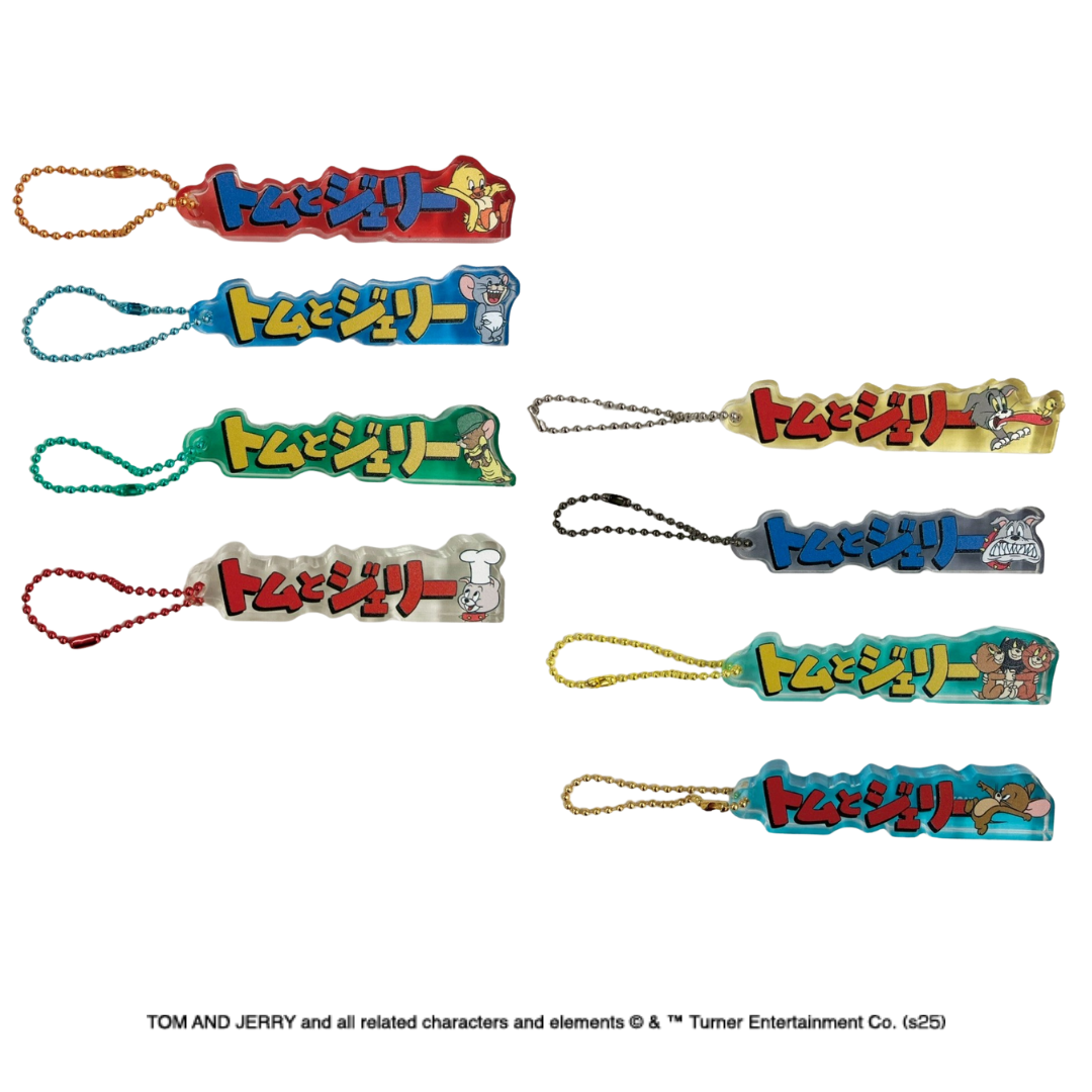 Tom and Jerry Name Block Keychains
