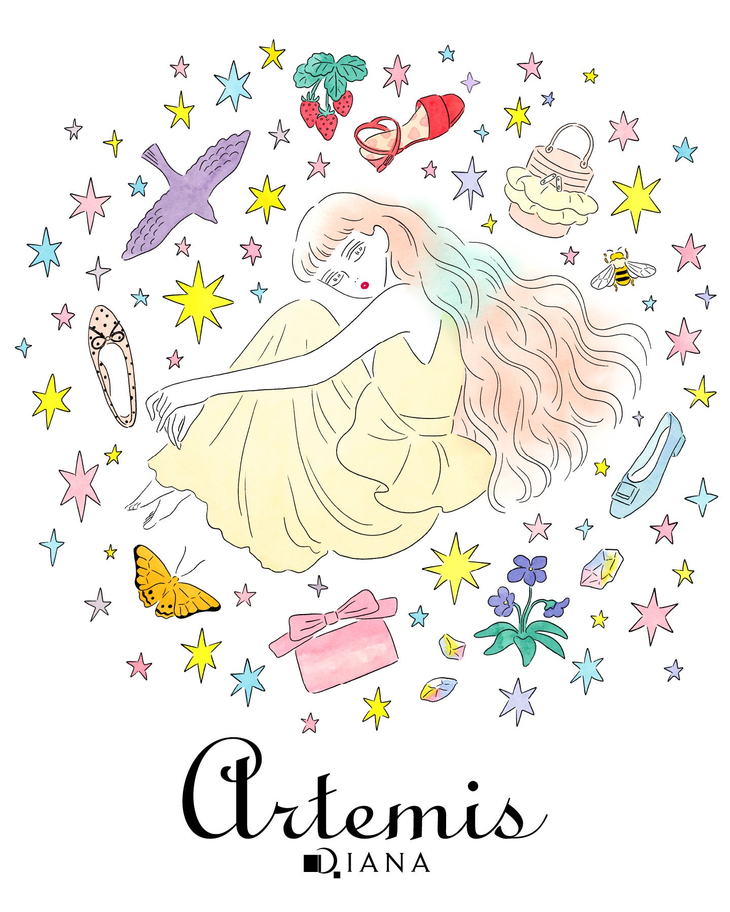 artemis by DIANA Revela la Colección Primavera/Verano 2026 con la Ilustradora Masami Ushikubo