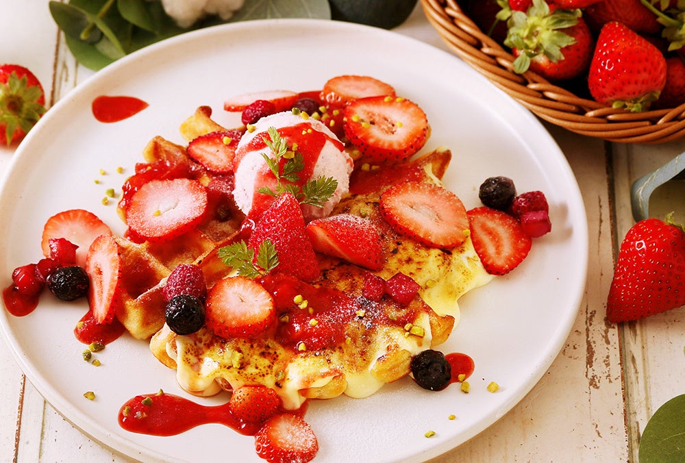 Kokonoha Strawberry Brulee Waffle