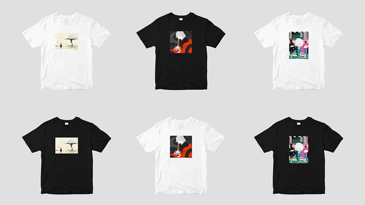 pTa.shop Adds 3 New Chiba Kotaro Art T-Shirts Featuring pinoko, LITH, and Ramen Gacho