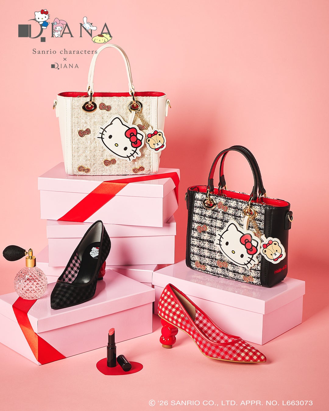 Sanrio characters × DIANA Collaboration Sanrio Characters × DIANA Collaboration Collection Launches