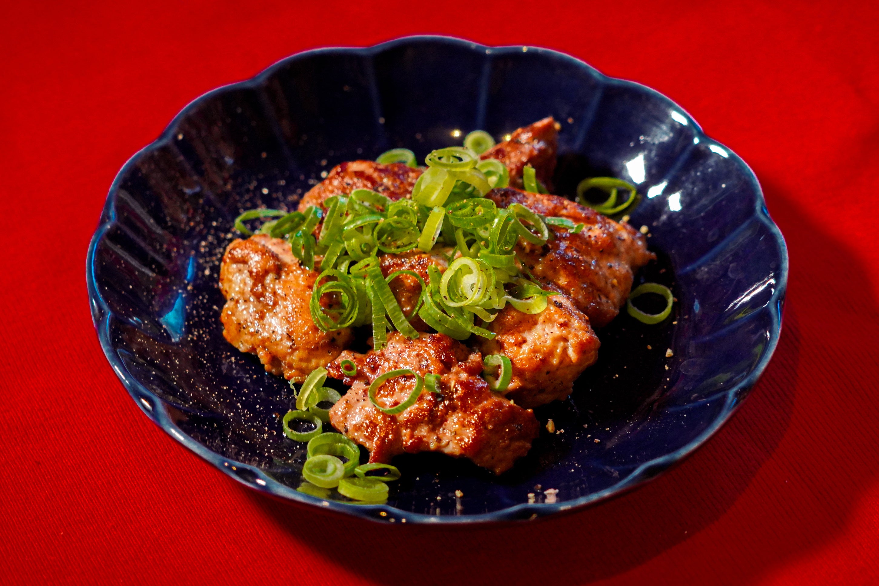 Salt-grilled sweetbreads