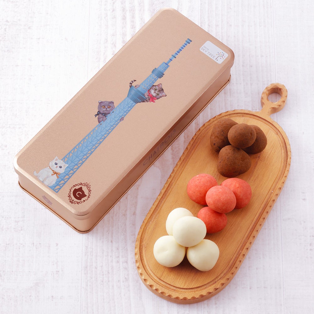 Chatlo Tokyo SKYTREE Strawberry Chocolate Can