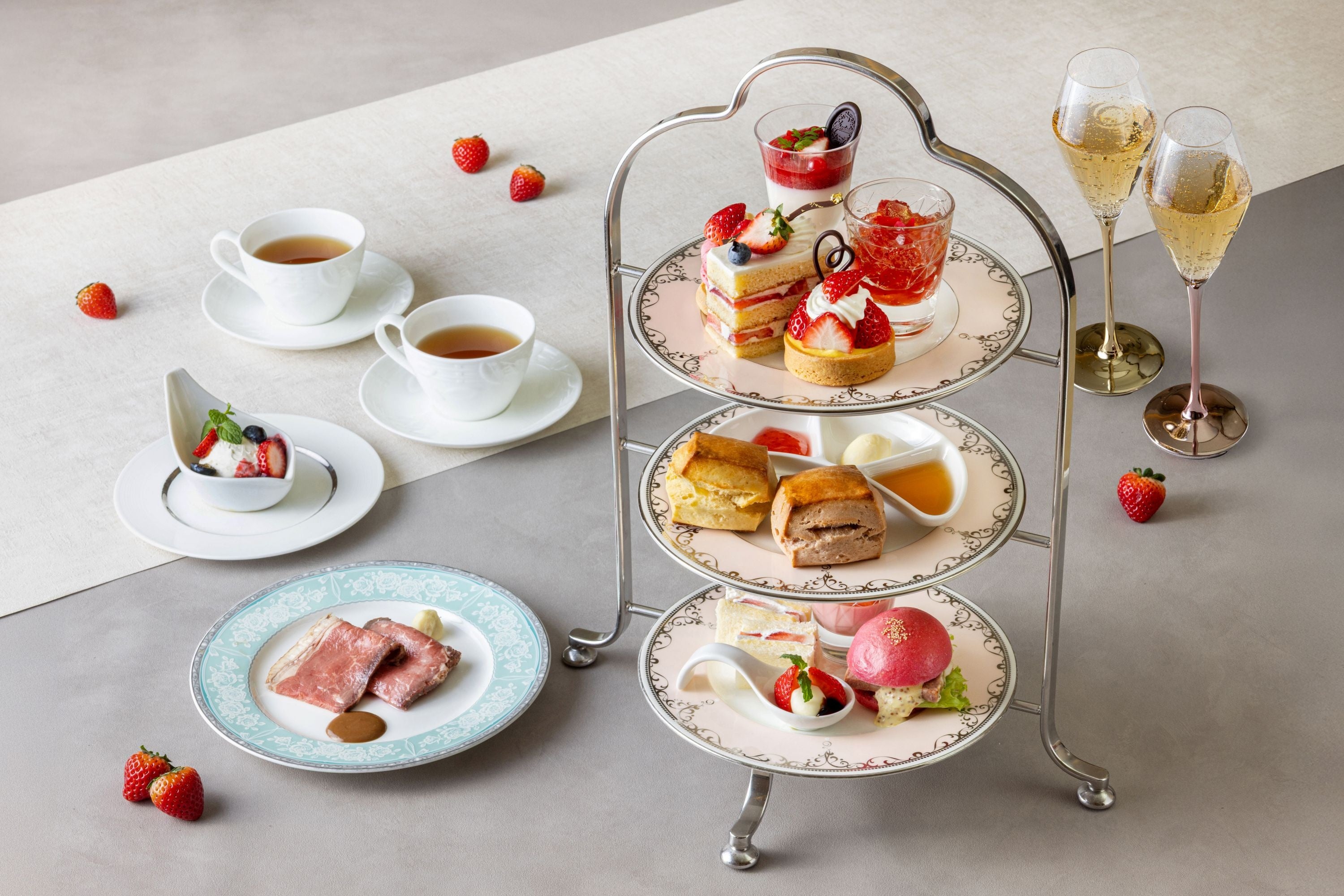 Strawberry Afternoon Tea Set
