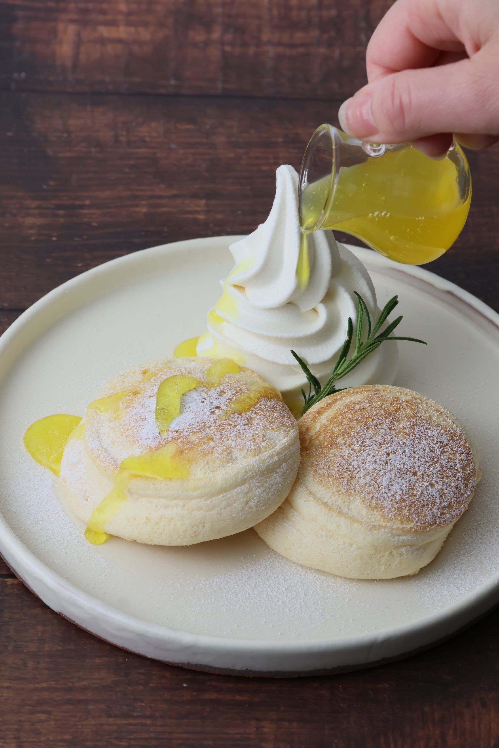 Setouchi Lemon sauce on soft serve ice cream