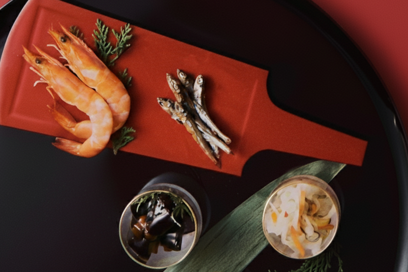 Traditional osechi dishes