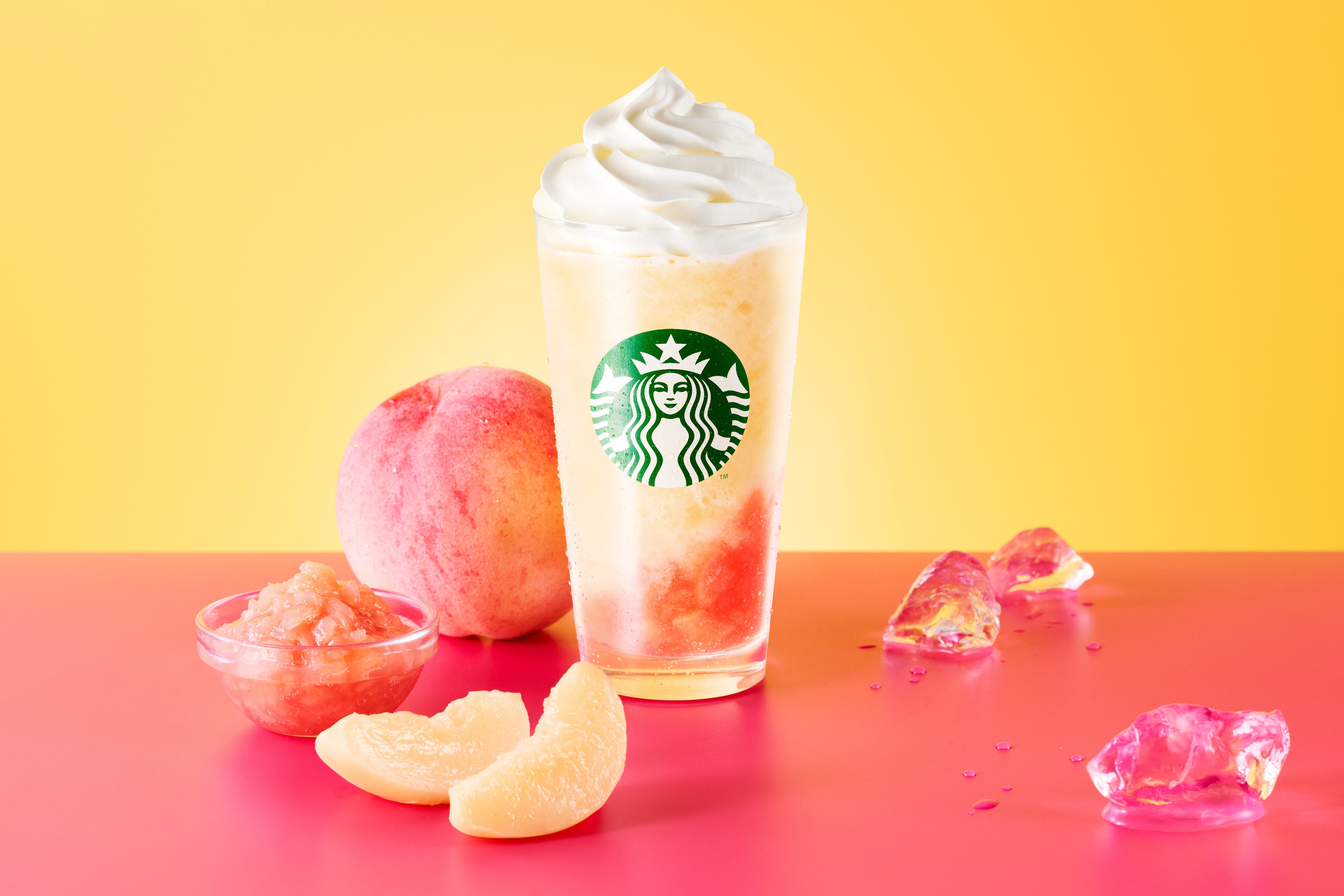 Starbucks Japan Launches Ripe White Peach My Fruits³ Frappuccino
