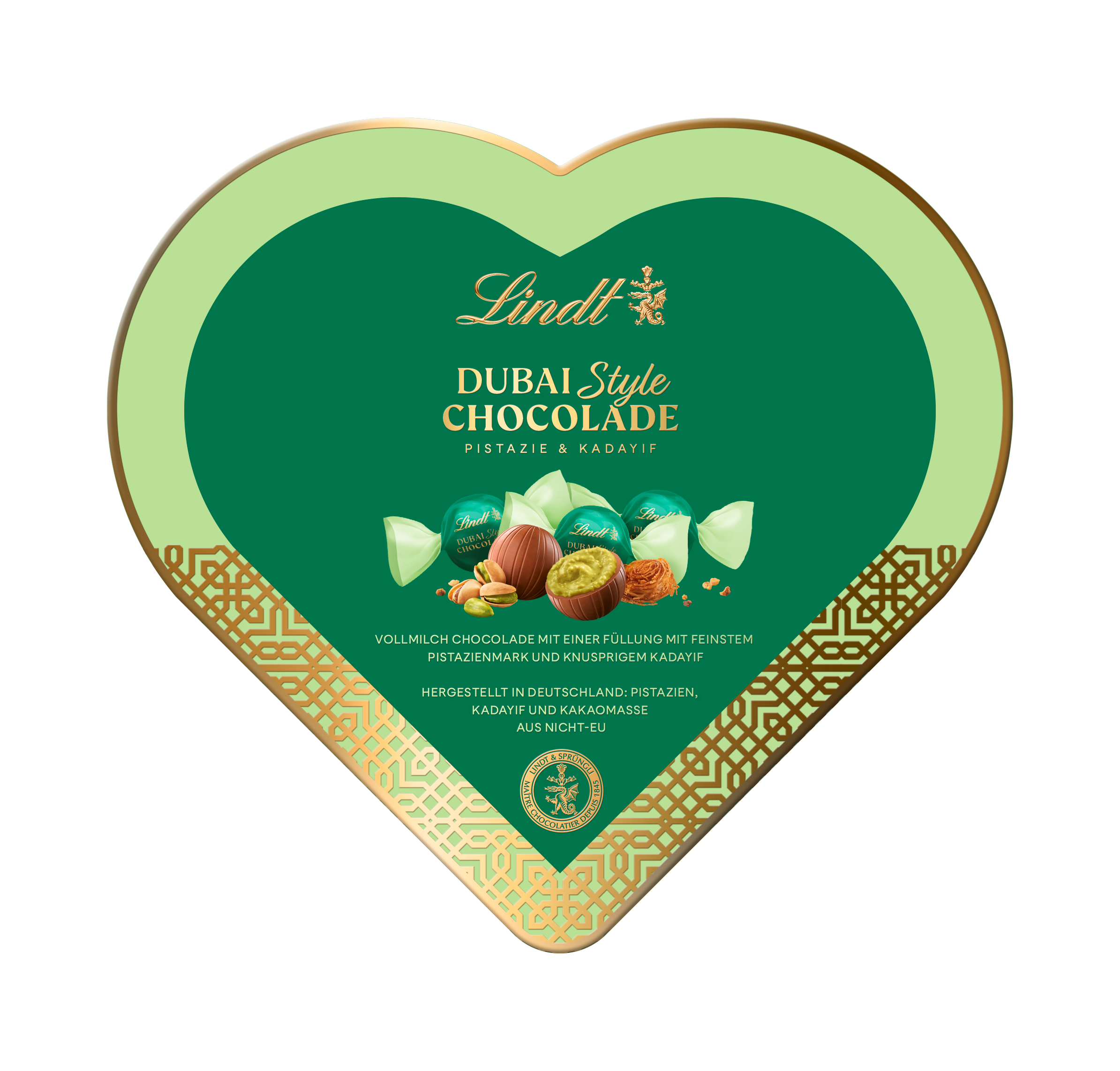Lindt Dubai Style Chocolate Heart Box