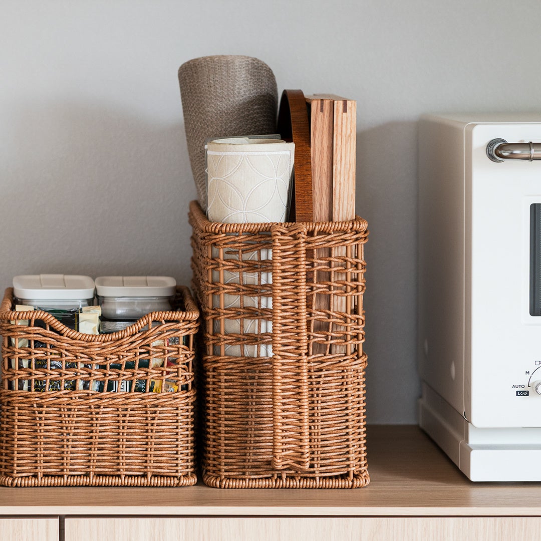 细长型深型带把手储物盒产品