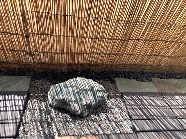 Awa blue stone garden element