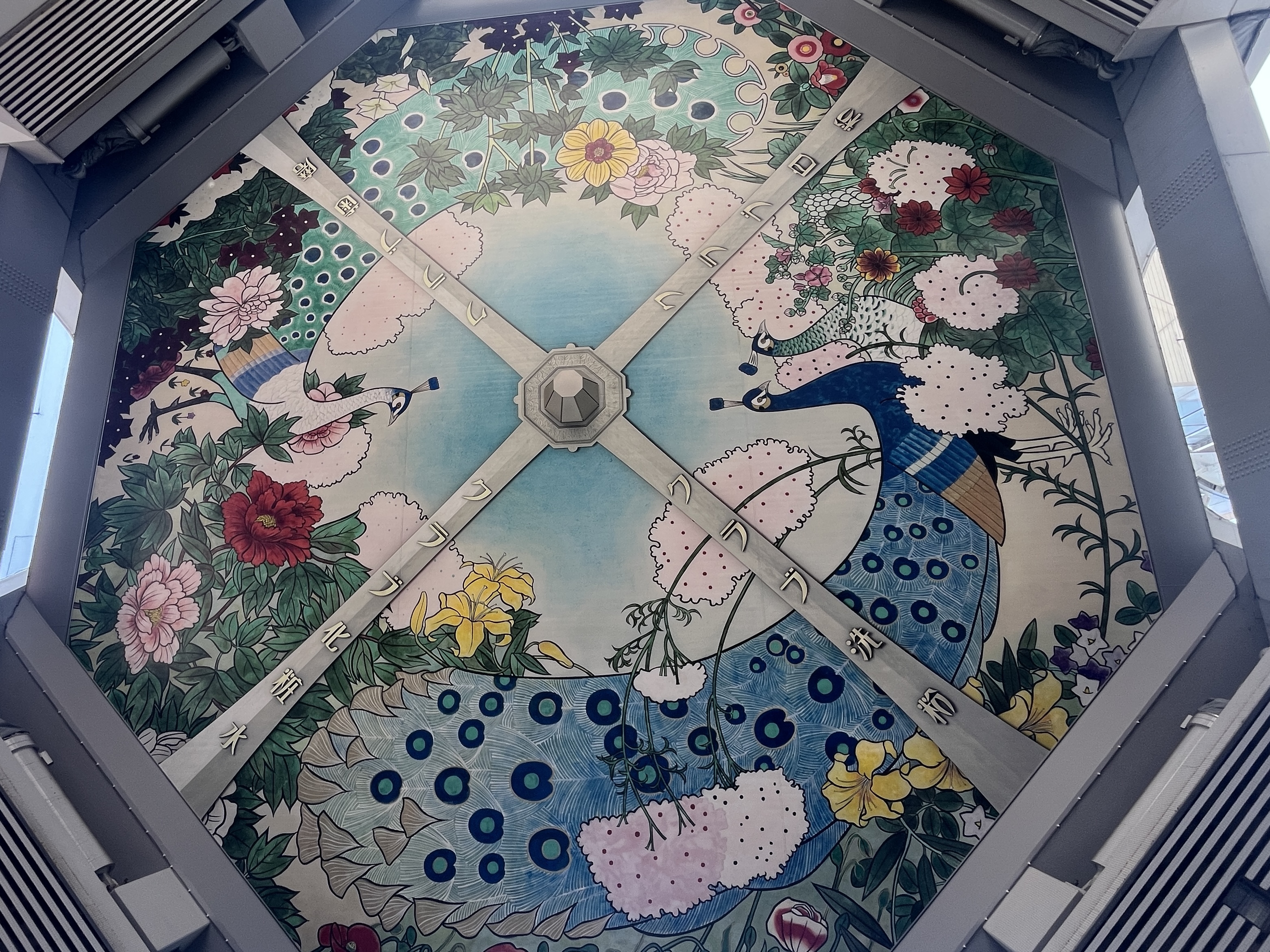 Tsutenkaku Tower ceiling painting