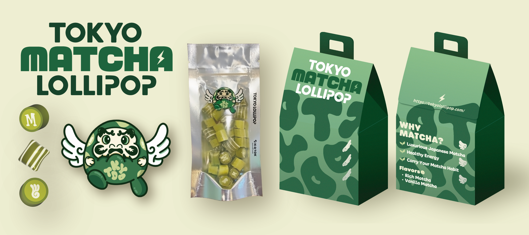 Producto de caramelo Matcha