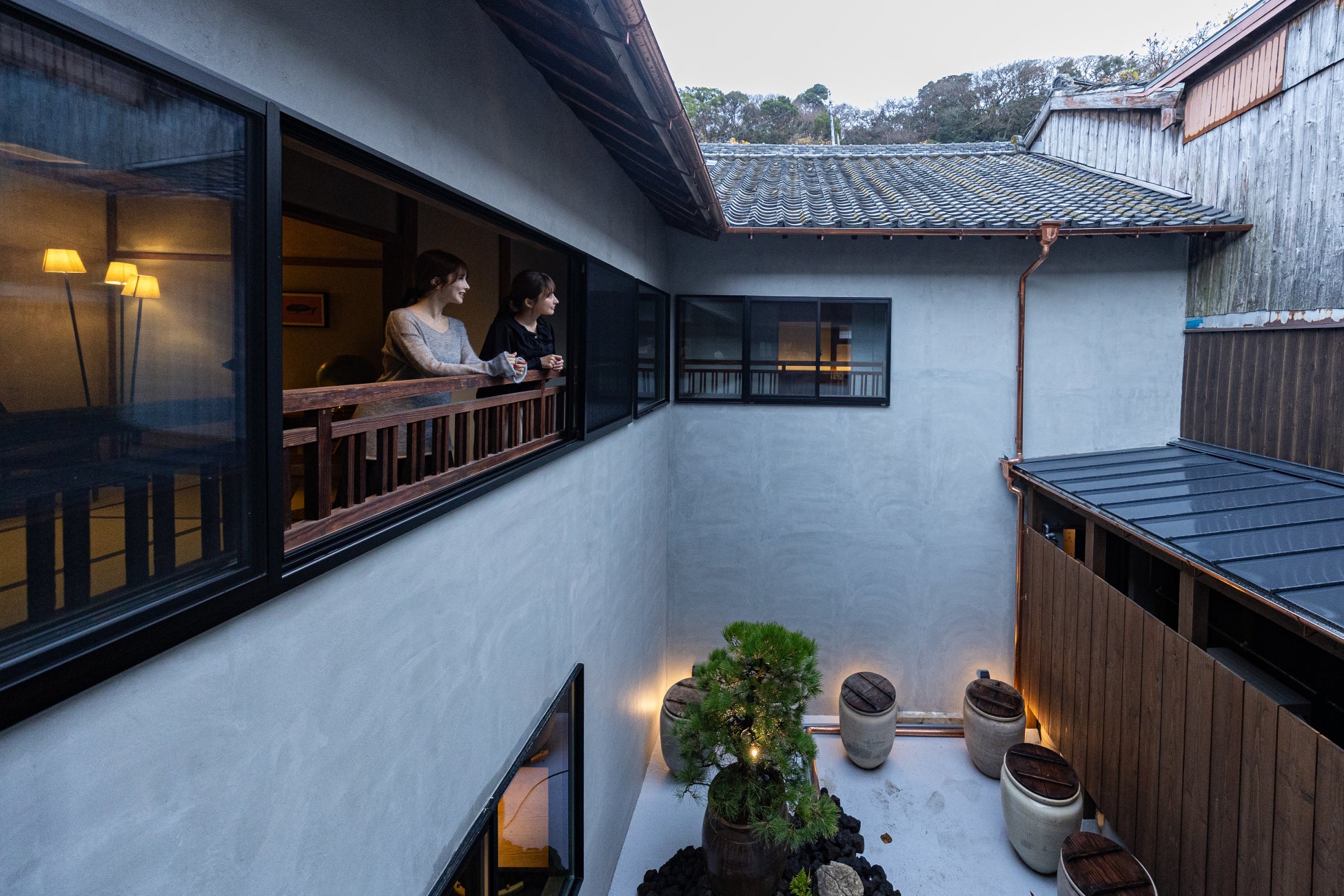 Yonesho Bettei courtyard