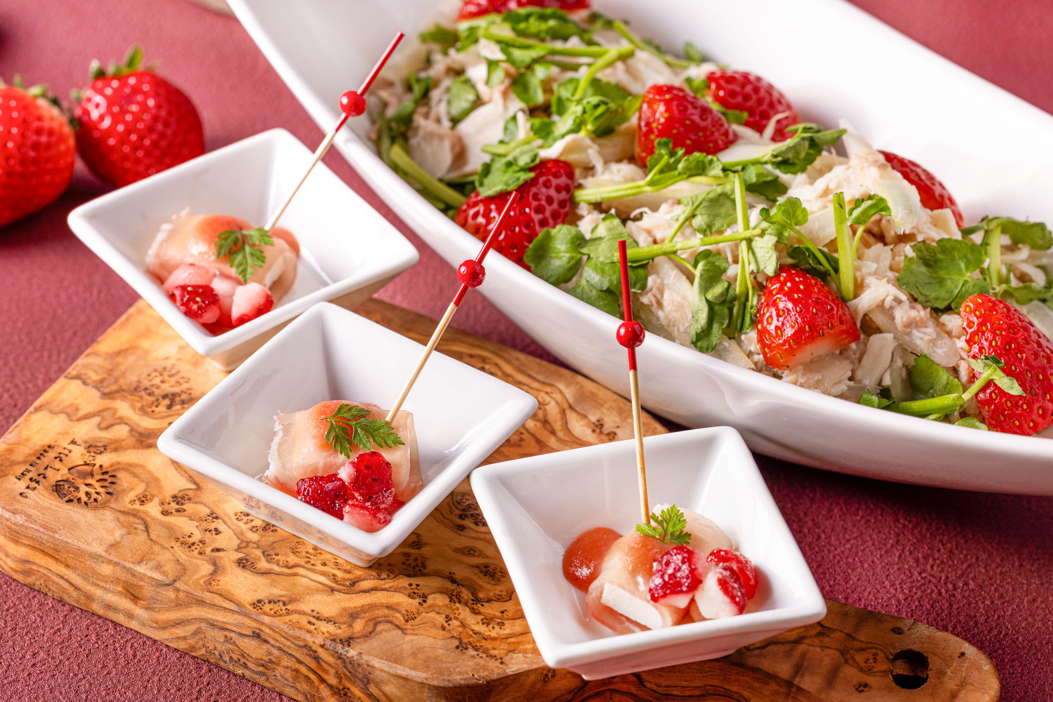 Chicken Breast and Seri with Strawberry Marinade