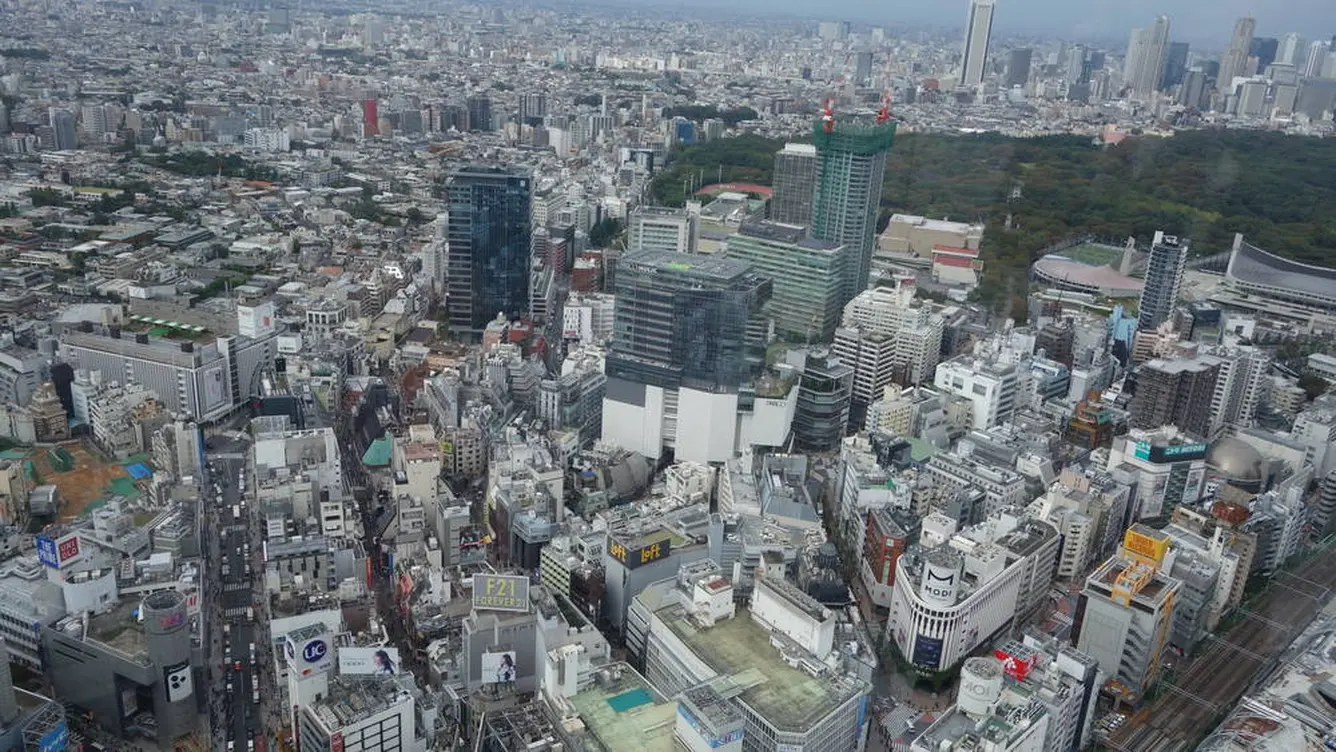 No building in Shibuya to obstruct your line of sight.