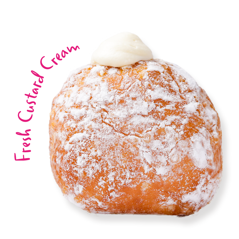Cream-Filled Fresh Donuts