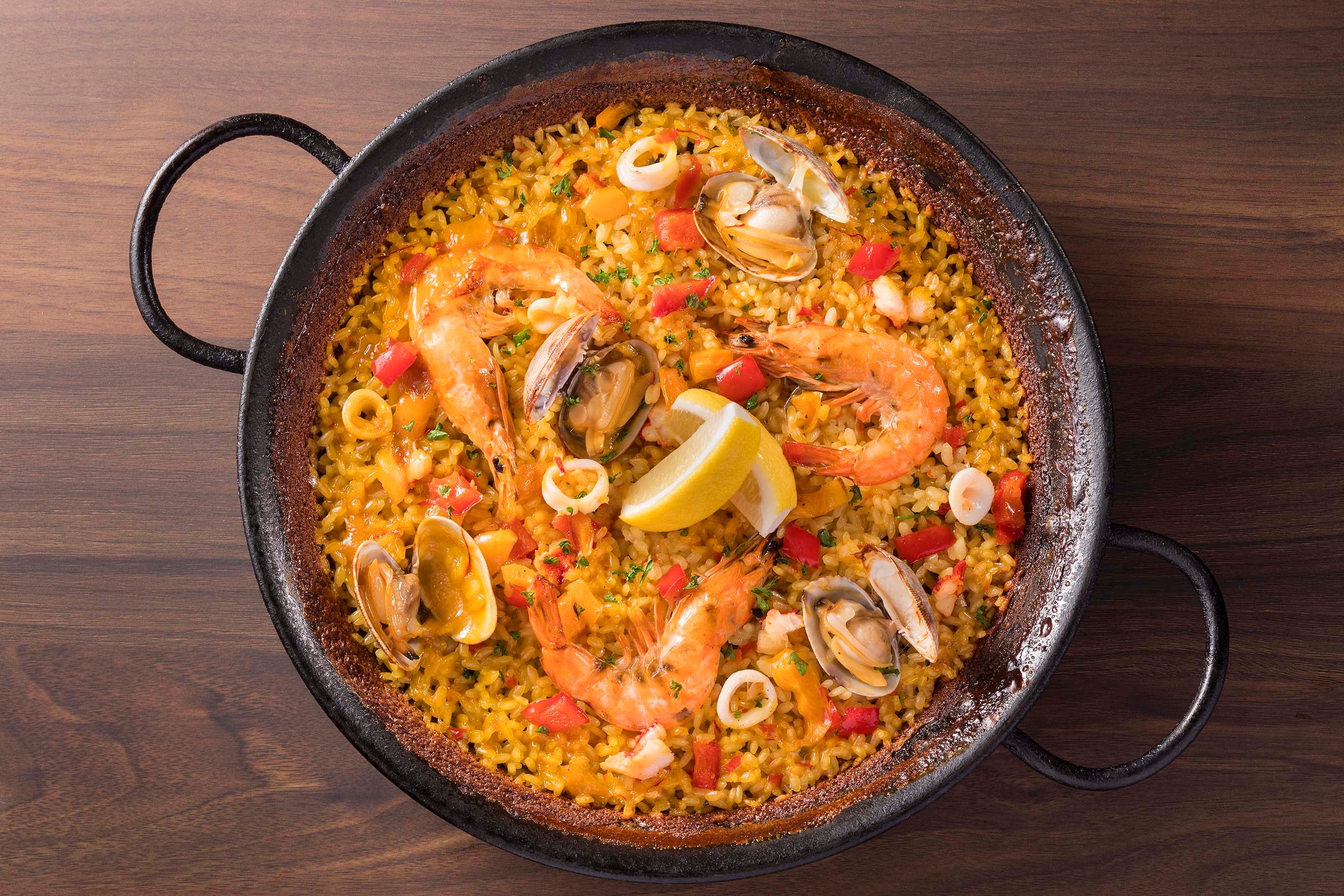 Barcelona-Style Seafood Paella