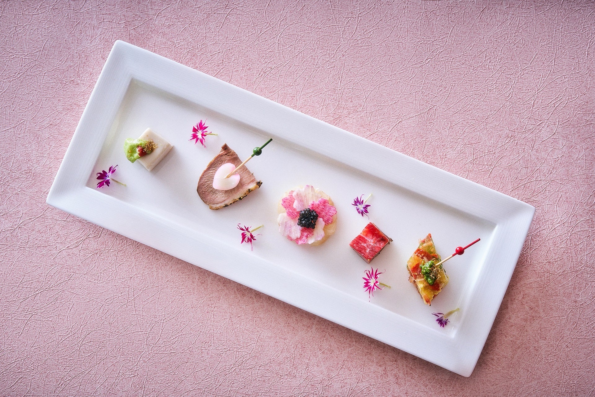 Assorted Western and Chinese appetizers