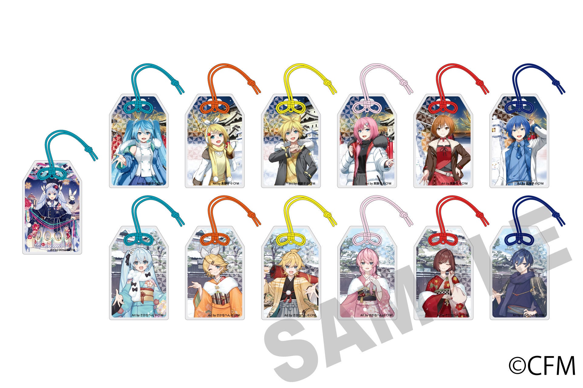 雪未来 x HIROSAKI×HAKODATE Amulet-Style Acrylic Tag