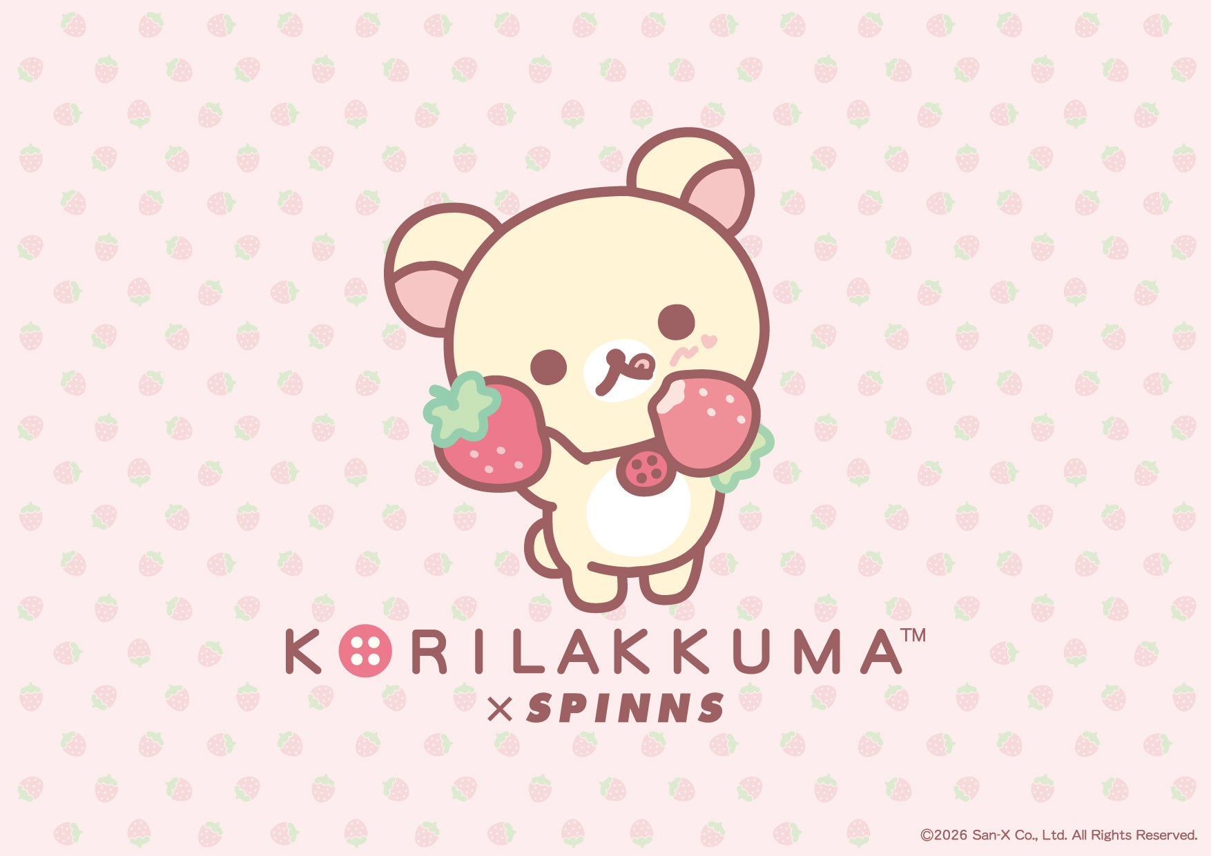 Adorable Strawberry-Themed Korilakkuma Collaboration Items Launch