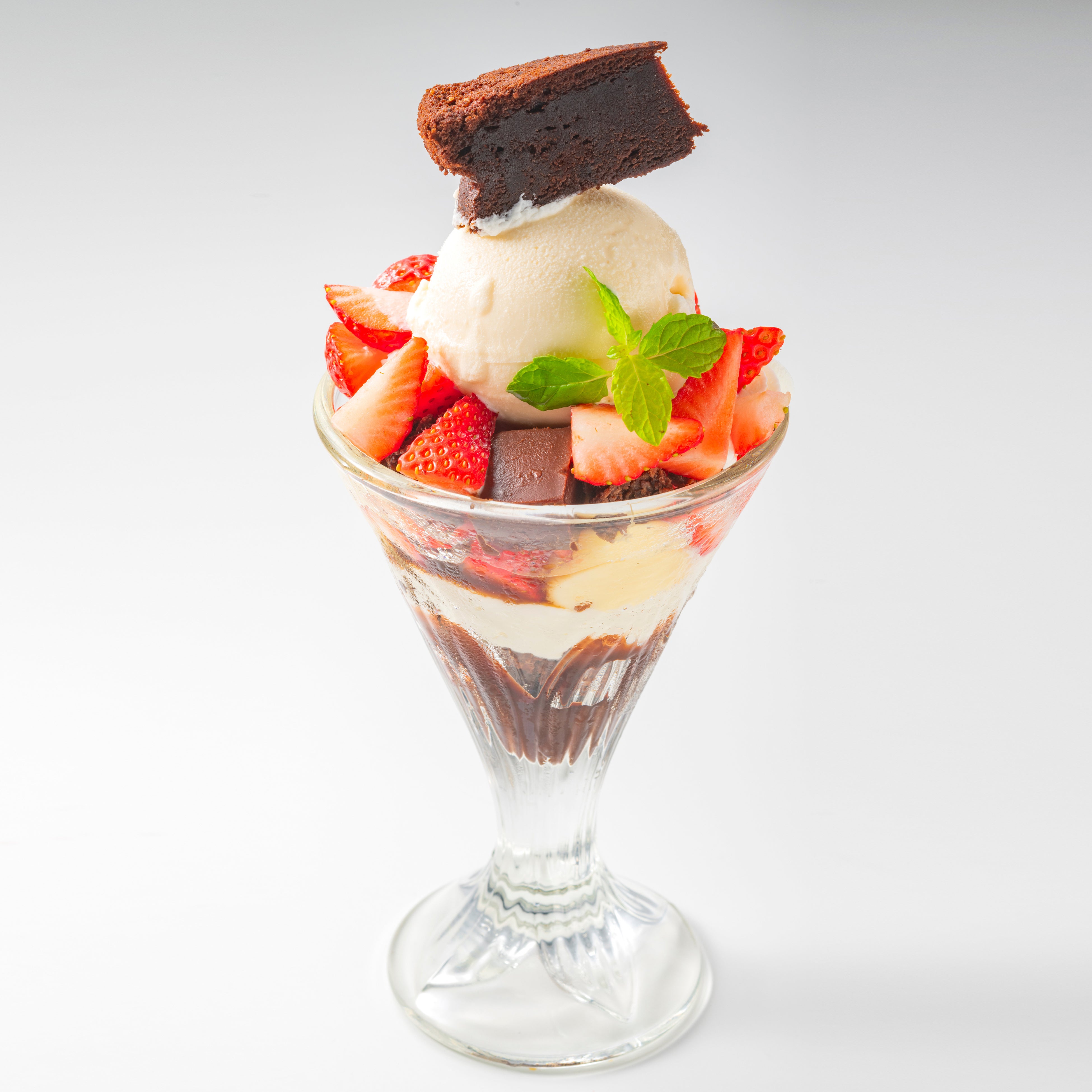 Free-Range Egg Gateau Chocolat Strawberry Parfait