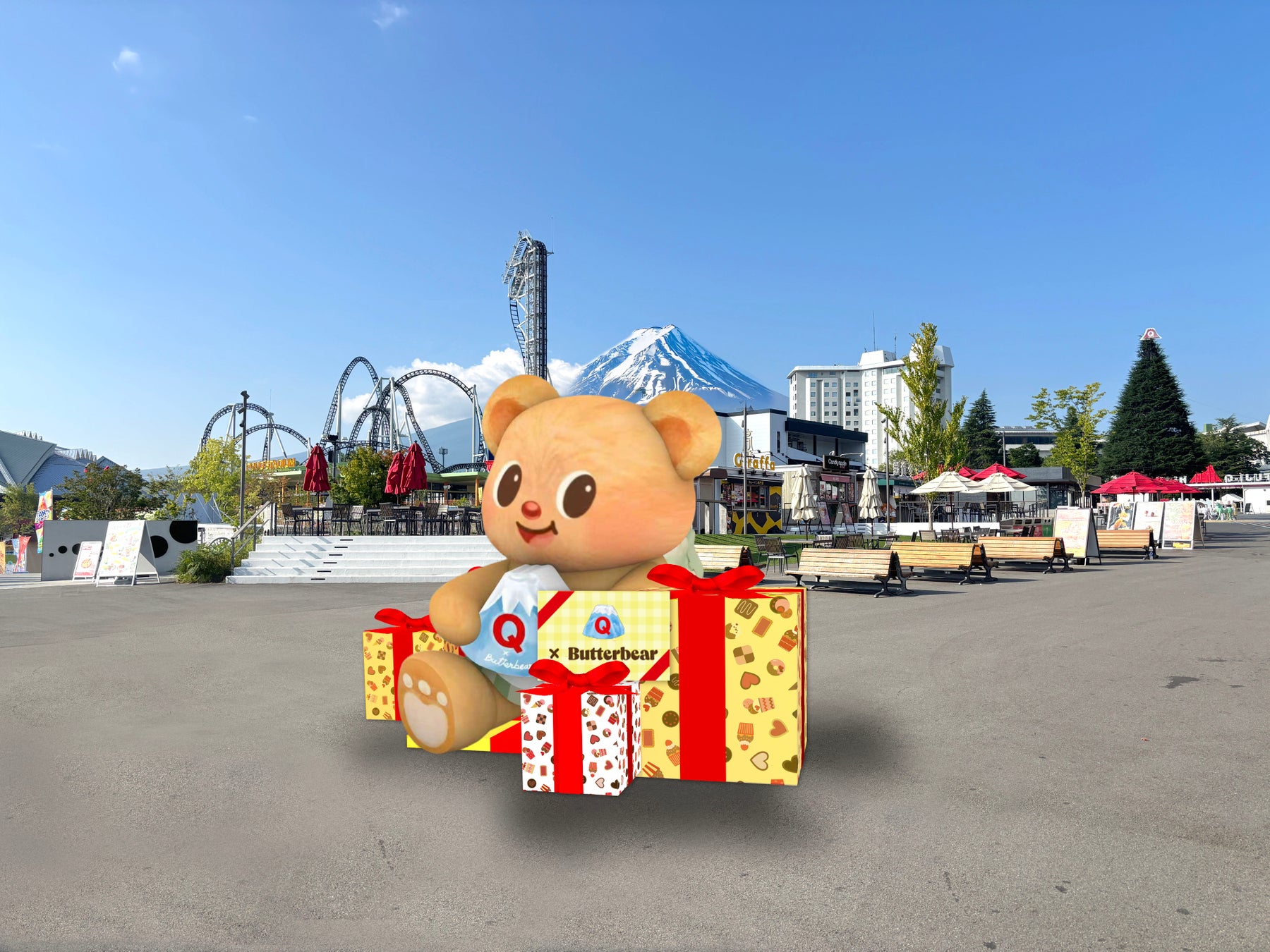 Representación del punto de foto del monte Fuji