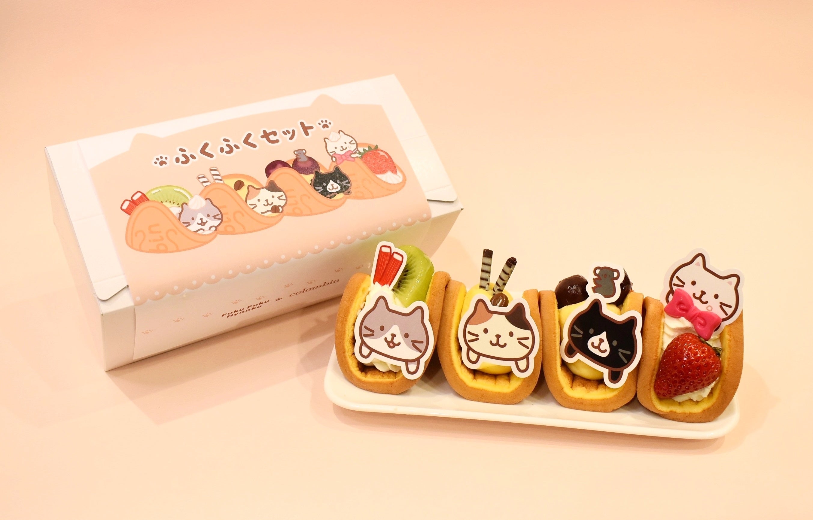 Fuku Fuku Nyanko × Colombin's Special Cat Day Waffles Launch at