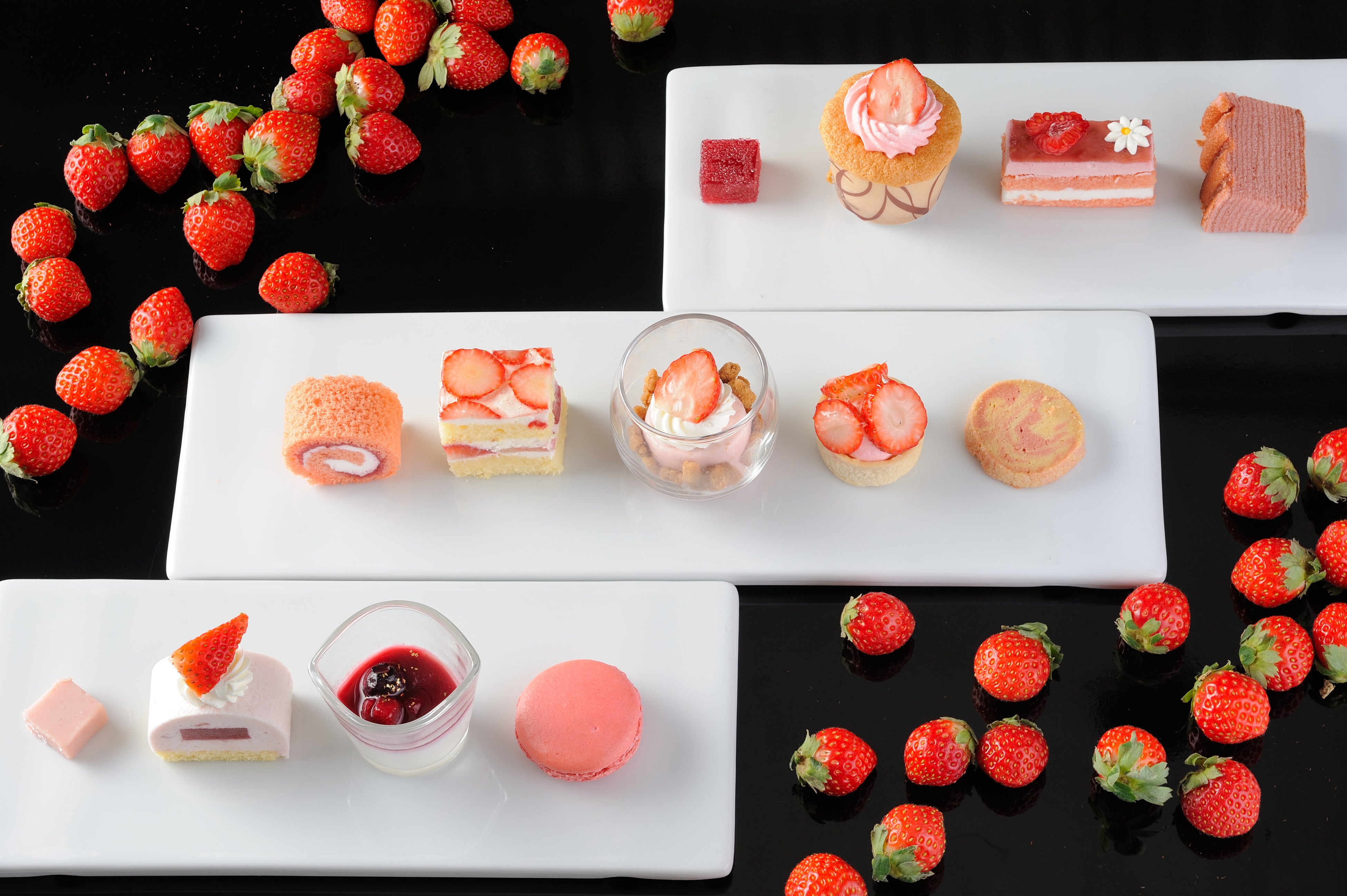 Thirteen charming strawberry sweets, each bite bringing a moment of delight