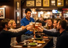 东京夜间酒吧畅游之旅 — 明治神宫外苑和银杏大道