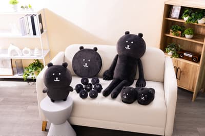 Nagano Characters' No-Miss "Fuwamochi! All-Black" Plush Lottery Launches July 17