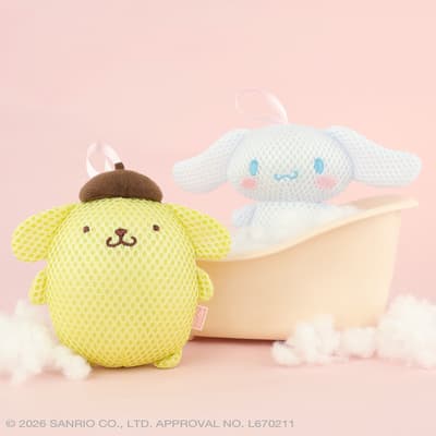 Pompompurin dan Cinnamoroll Bergabung dalam Seri Boneka Mandi Chapoon